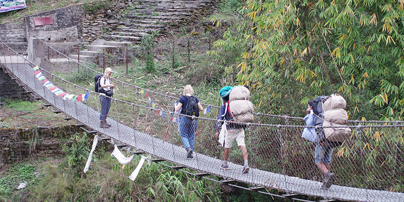 Ghorepani poon hill trekking in Nepal