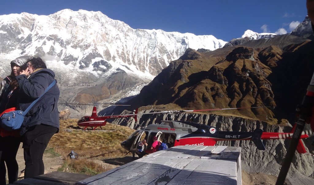 Annapurna Base Camp Trek with Helicopter Return