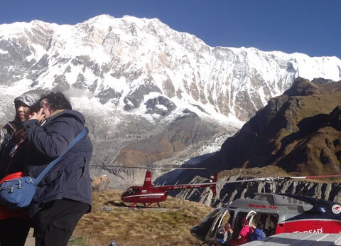 Annapurna Base Camp Trek with Helicopter Return