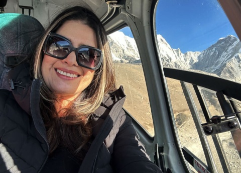 view from helicopter