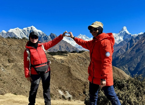 view from hotel everest